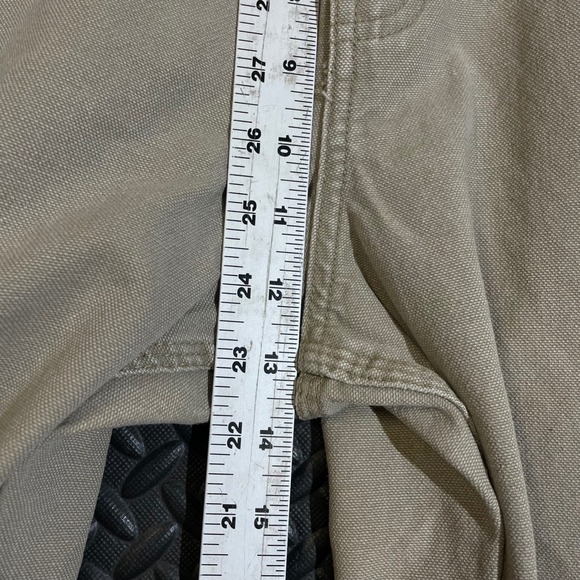 Vintage Levi's 539 Carpenter Pants Khaki Workwear‎ Utility 33x32 Made Hong Kong - Picture 7 of 10